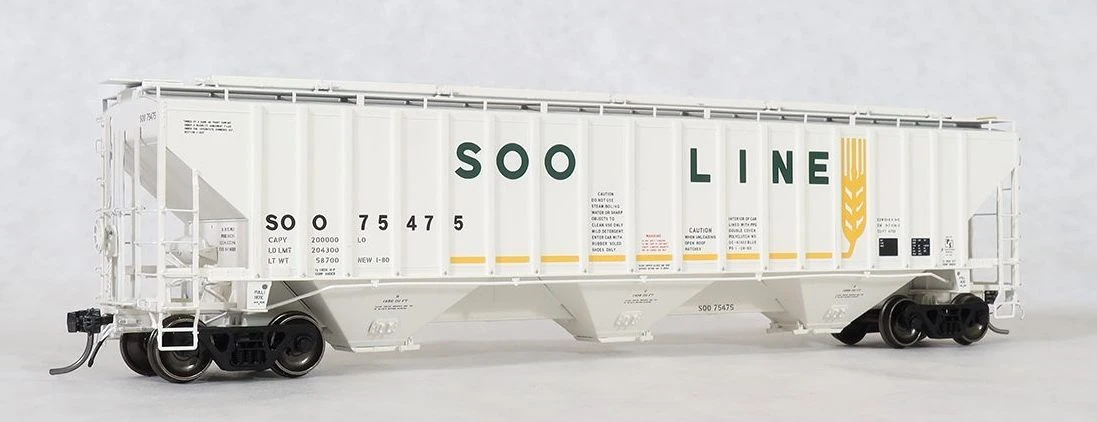 Tangent Scale Models 20055 PS 4750 Covered Hopper "Original 1-1980" SOO Line 1 Tangent Scale Models 20055 PS 4750 Covered Hopper "Original 1-1980" SOO Line
