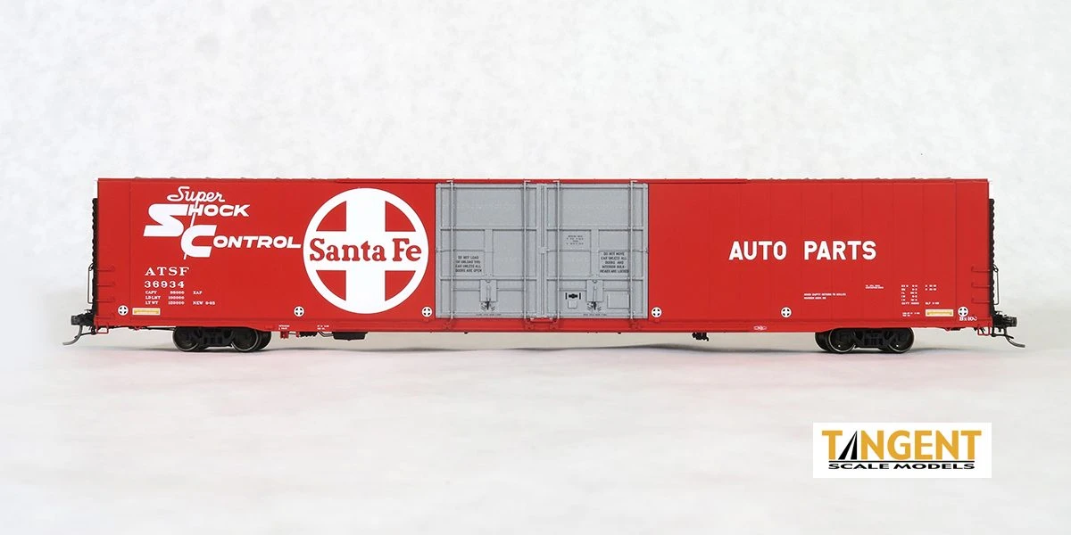 Tangent Scale Models 25023-04 HO Scale Greenville 86' Auto Parts Boxcar Santa Fe ATSF 36918 2 Tangent Scale Models 25023-04 HO Scale Greenville 86' Auto Parts Boxcar Santa Fe ATSF 36918 - Image 2