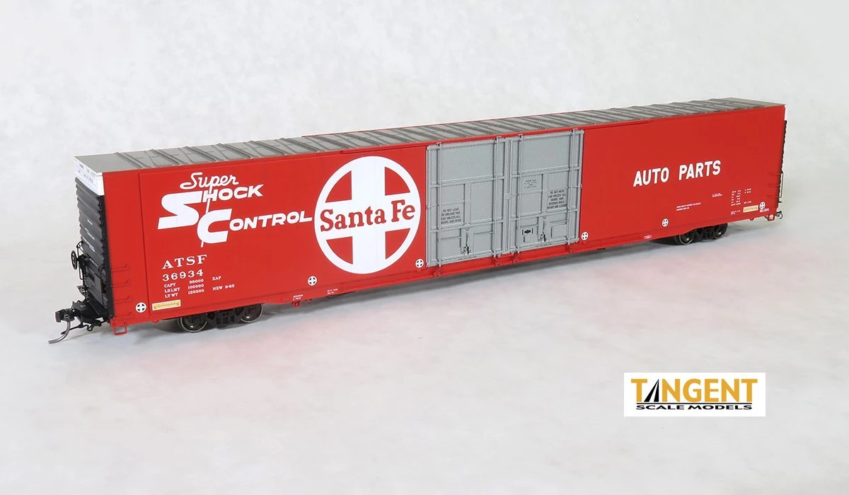 Tangent Scale Models 25023-04 HO Scale Greenville 86' Auto Parts Boxcar Santa Fe ATSF 36918 1 Tangent Scale Models 25023-04 HO Scale Greenville 86' Auto Parts Boxcar Santa Fe ATSF 36918