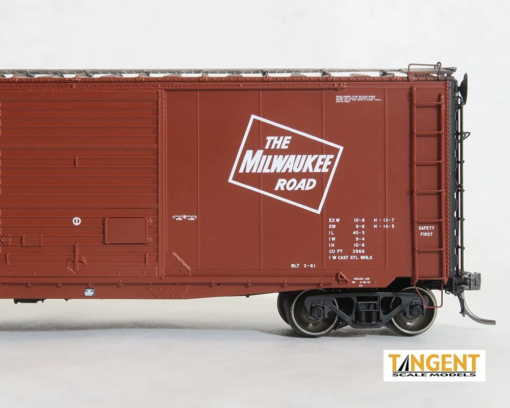 Tangent Scale Models 26013-01 HO Scale 40' PS-1 9' Door Boxcar Milwaukee Road MILW 30255 2 Tangent Scale Models 26013-01 HO Scale 40' PS-1 9' Door Boxcar Milwaukee Road MILW 30255 - Image 2
