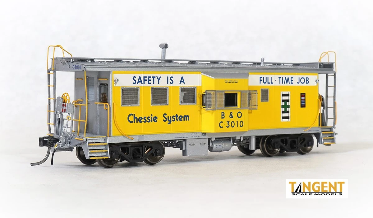 Tangent Scale Models 60022-01 HO Scale ICC B&O I-18 Caboose Chessie System Gold Safety B&O C-3010 1 Tangent Scale Models 60022-01 HO Scale ICC B&O I-18 Caboose Chessie System Gold Safety B&O C-3010
