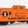 Tangent Scale Models 60211 IC Centralia Steel Wide Vision Caboose Illinois Central Gulf "1974 +"ICG