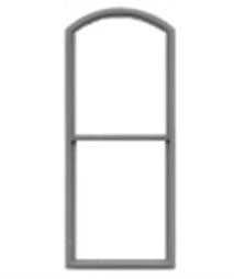 Tichy Train Group 8044 HOScale 1/1 Double Hung Arch Top 36" Wide X 96" High Masonry 12 Pieces