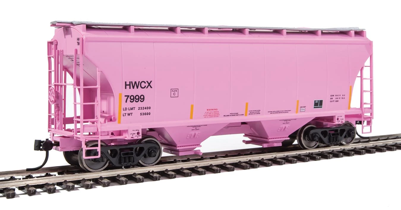 Walthers 910-7539 HO 39' Trinity 3281 2-Bay Covered Hopper HWCX 7999 - NOS 1 Walthers 910-7539 HO 39' Trinity 3281 2-Bay Covered Hopper HWCX 7999 - NOS