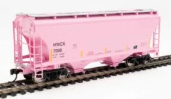 Walthers 910-7582 HO 39' Trinity 3281 2 Bay Covered Hopper Haliburton HWCX 7996