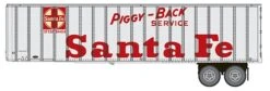 Walthers 949-2612 HO Scale Flexi-Van 40' Strick Trailer Santa Fe ATSF 2-Pack
