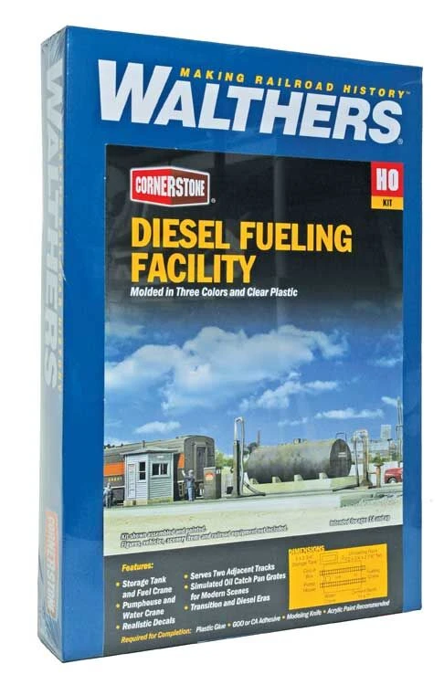 Walthers Cornerstone 933-2908HO Scale Diesel Fueling Facility Kit 2 Walthers Cornerstone 933-2908HO Scale Diesel Fueling Facility Kit - Image 2