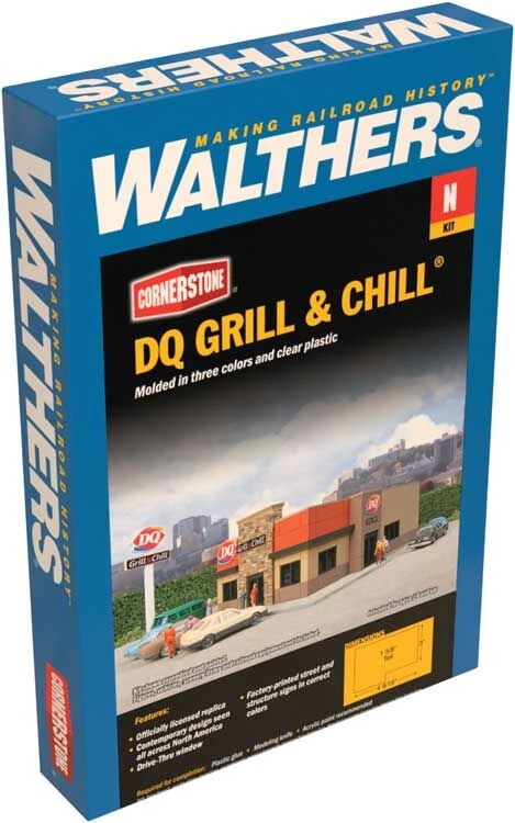 Walthers Cornerstone 933-3846 N Scale DQ Grill And Chill Building Kit 2 Walthers Cornerstone 933-3846 N Scale DQ Grill And Chill Building Kit - Image 2