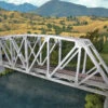 Walthers Cornerstone 933-4521 HO Scale Single Track Prat Arch Truss Bridge Kit