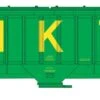 Walthers Mainline 910-49026 HO Scale 57' Trinity 4750 3-Bay Covered Hopper MKT 4535