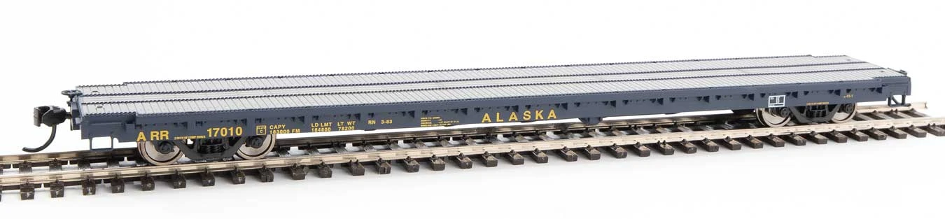 Walthers Mainline 910-5357 60' Pullman Flatcar Alaska ARR 17010 1 Walthers Mainline 910-5357 60' Pullman Flatcar Alaska ARR 17010