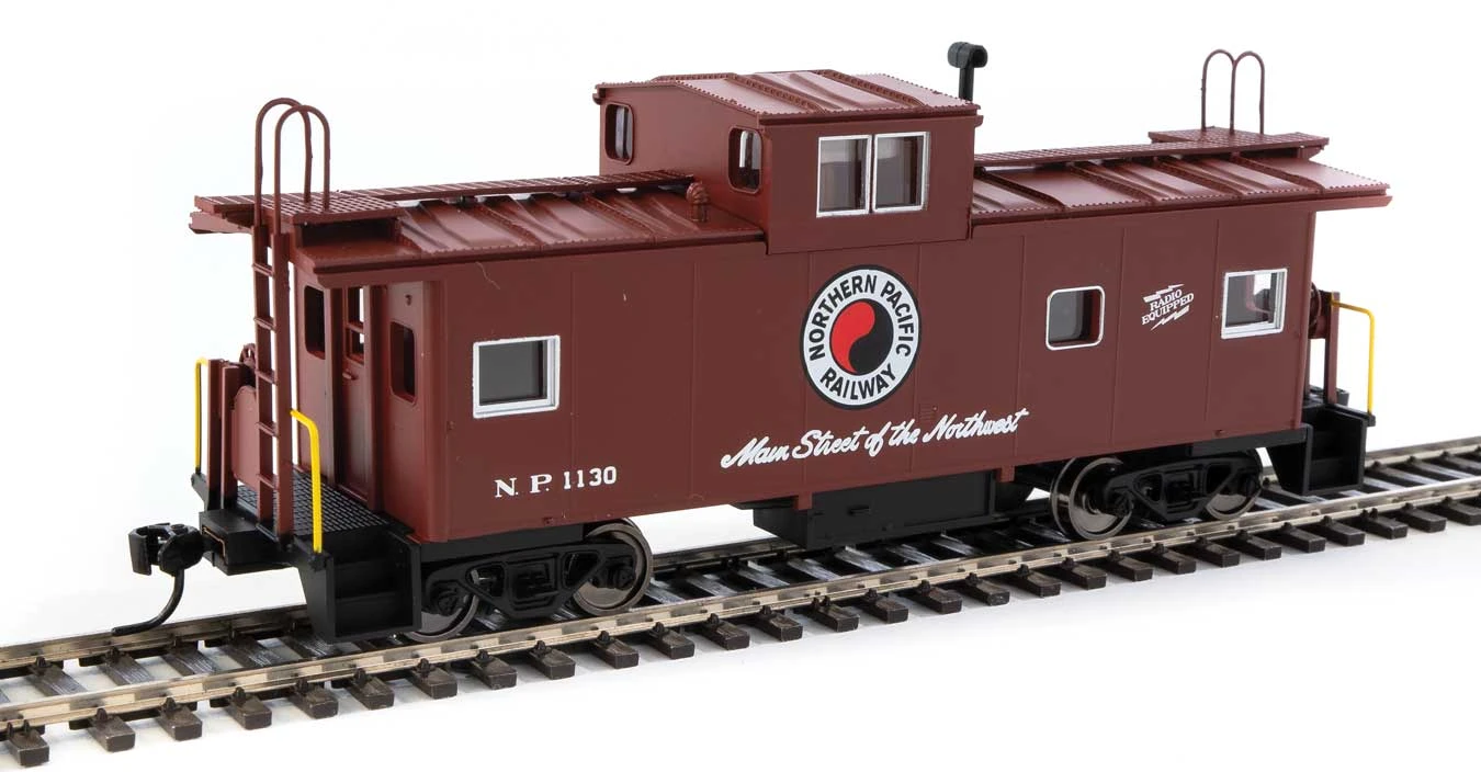Walthers Mainline 910-8777 HO Scale Wide Vision Caboose Northern Pacific NP 1130 2 Walthers Mainline 910-8777 HO Scale Wide Vision Caboose Northern Pacific NP 1130 - Image 2
