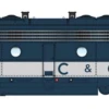 Walthers Proto 920-49912 HO Scale EMD E8A Diesel Chesapeake & Ohio C&O 4015 DC