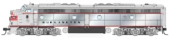 Walthers Proto 920-49916 HO Scale EMD E8A Diesel Burlington CB&Q 9991 (Plated Sides) DC