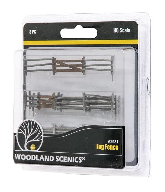 Woodland Scenics Woodland A2981 HO Scale Log Fence Kit 3 Woodland Scenics Woodland A2981 HO Scale Log Fence Kit - Image 3