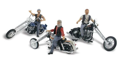 Woodland Scenics AS5344 N Scale Vehicles - Bad Boy Bikers 1 Woodland Scenics AS5344 N Scale Vehicles - Bad Boy Bikers