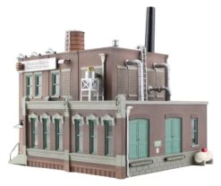 Woodland Scenics BR4924 N Scale Built Up Structure - Clyde & Dale's Barrel Factory With LED Lighting