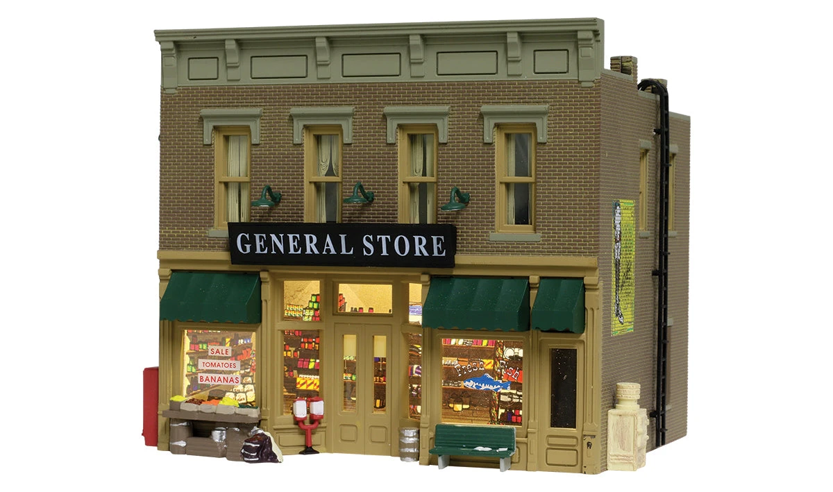 Woodland Scenics BR4925 N Scale Built Up Structure - Lubener's General Store 1 Woodland Scenics BR4925 N Scale Built Up Structure - Lubener's General Store