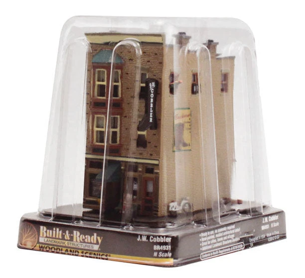 Woodland Scenics BR4931 N Scale Built Up Structure - J.W. Shoe Cobbler 6 Woodland Scenics BR4931 N Scale Built Up Structure - J.W. Shoe Cobbler - Image 6