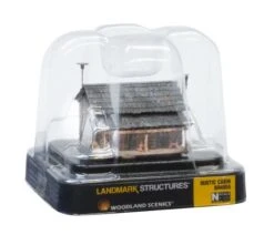 Woodland Scenics BR4955 N Scale Built Up Structure Rustic Cabin -Model Train Toys Shop woodland scenics br4955 n scale built up structure rustic cabin b