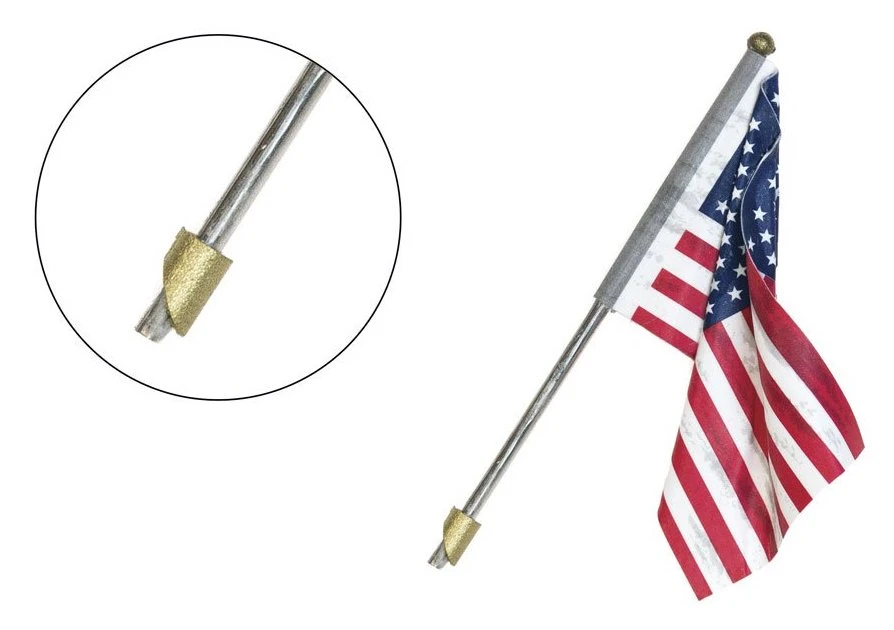 Woodland Scenics JP5954 Just Plug Medium (1-3/8") Wall Mount Pole With U.S. Flag And Spotlight 1 Woodland Scenics JP5954 Just Plug Medium (1-3/8") Wall Mount Pole With U.S. Flag And Spotlight