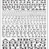 Woodland Scenics MG715 Model Graphics, Extended Roman Letters, Black